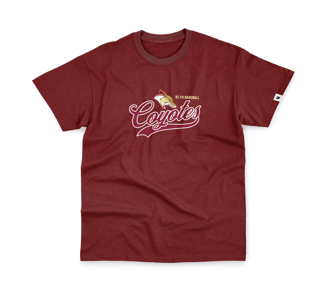 St. FX Coyotes Baseball Swoosh: TShirt