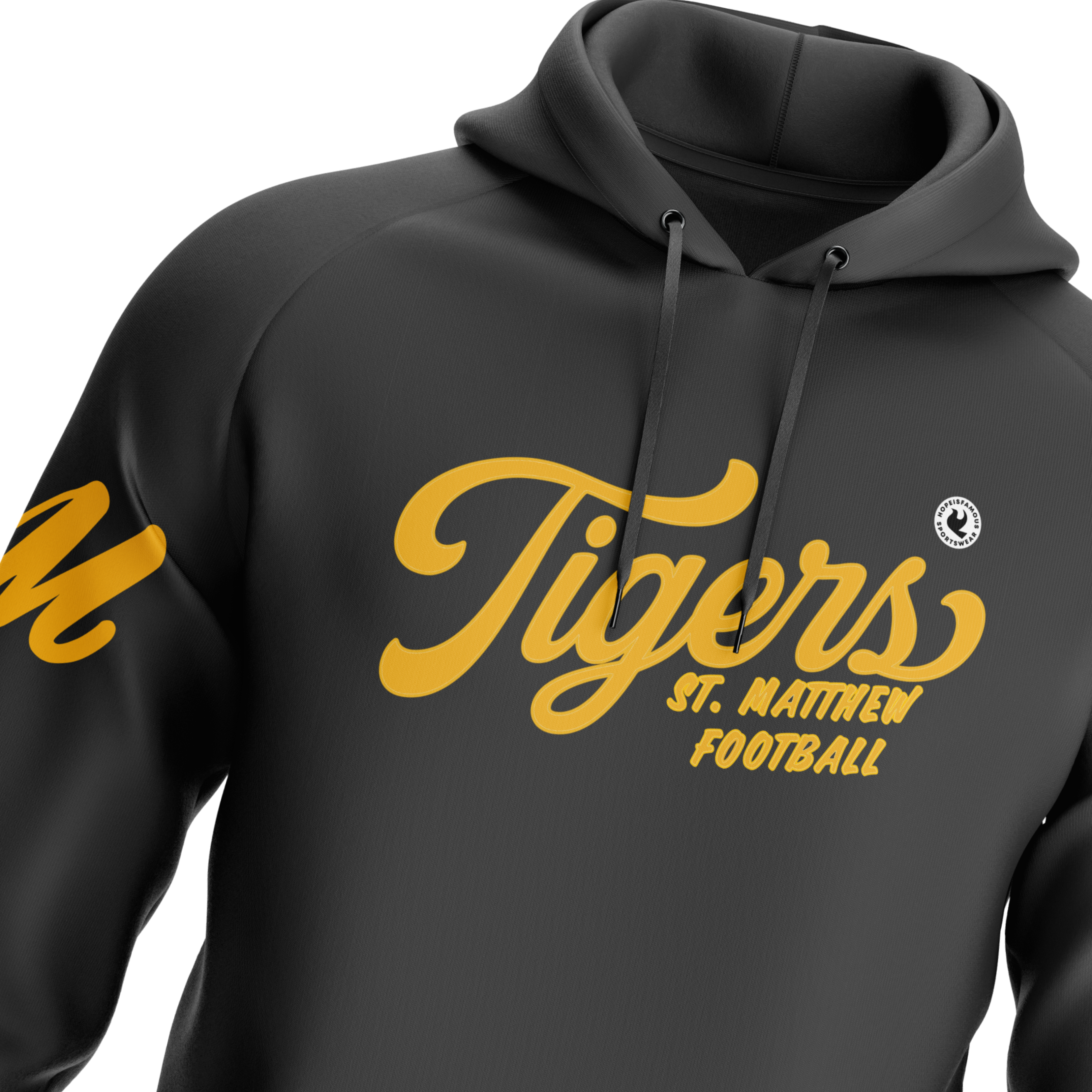 Sweat à capuche de football des Tigres de St. Matthew