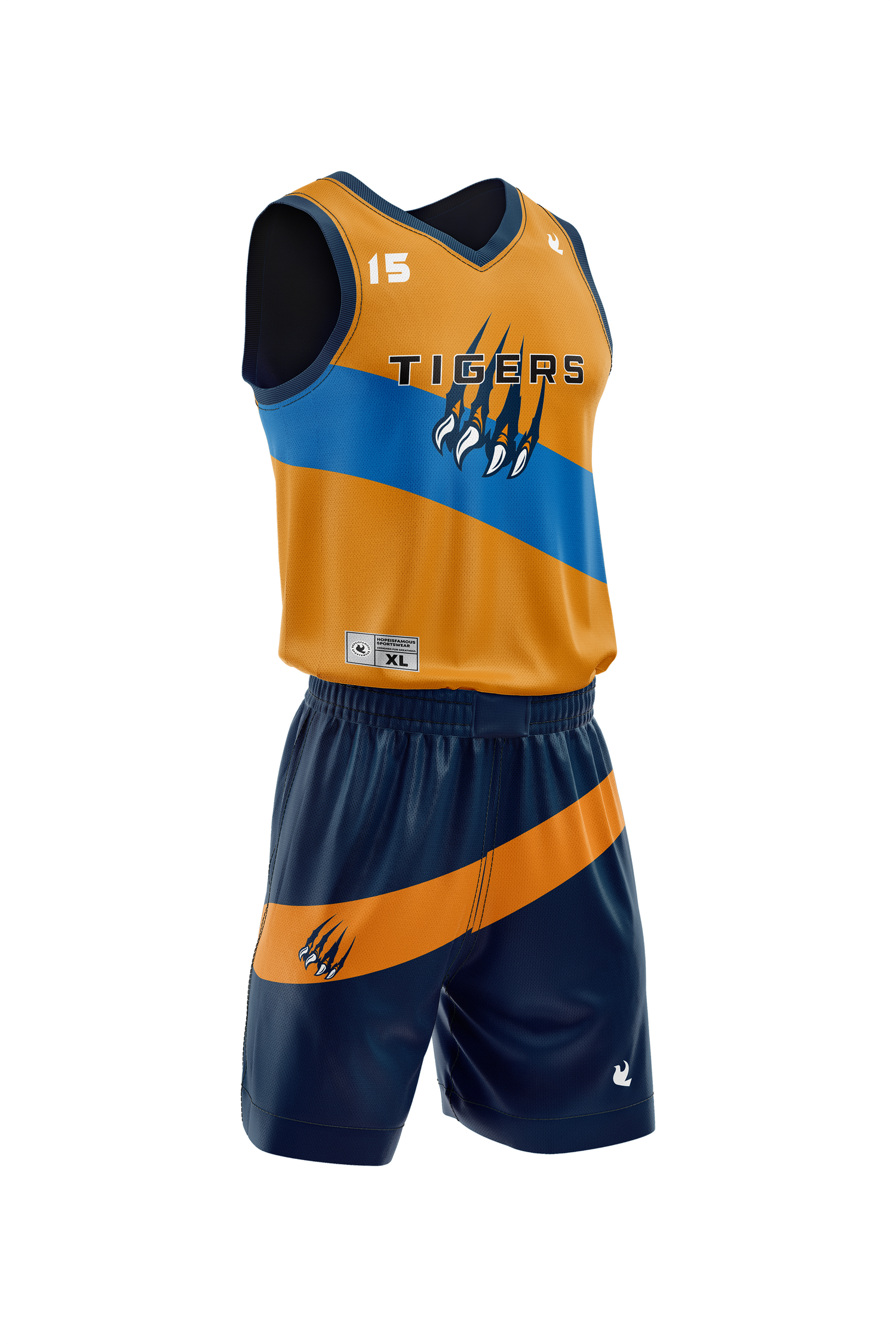 M-Power Basketball Uniform: Tigers
